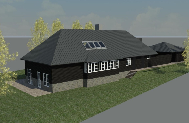 Villa inkl. carport og terrasse